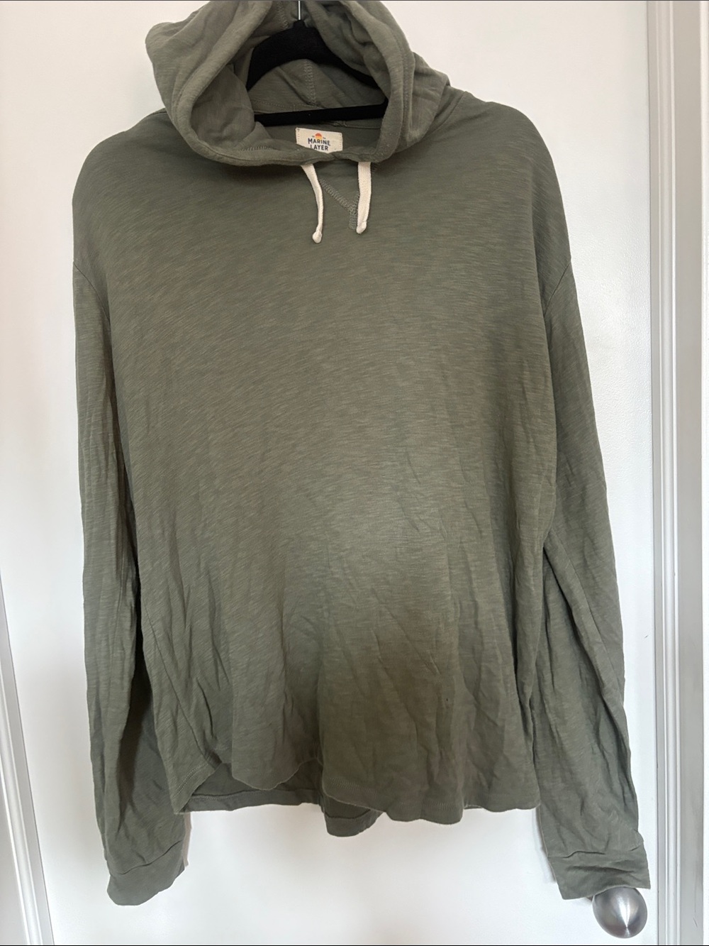 Marine Layer Olive Green Pullover Hoodie
